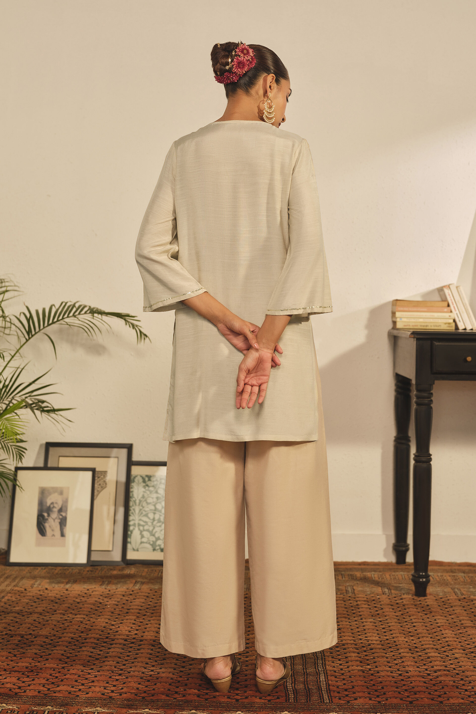 Occasion Tunic in Beige, Beige, image 4